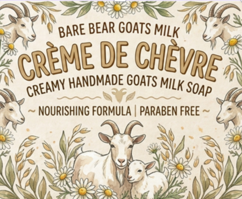Cre'me De Che'vre Goats milk soap
